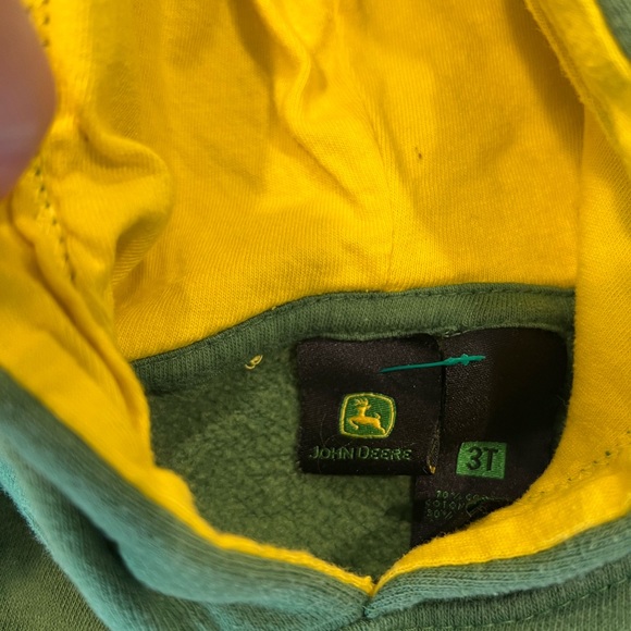 John Deere Hoodie Sweatshirt 3T - Picture 3 of 6